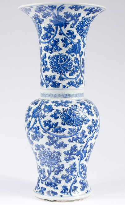 antique blue and white Chinese porcelain mostly acquired about 40 years ago from Christie’s